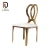Import New Design Stainless Steel Hotel Chair Frame/Wedding Rose Gold Chair from China