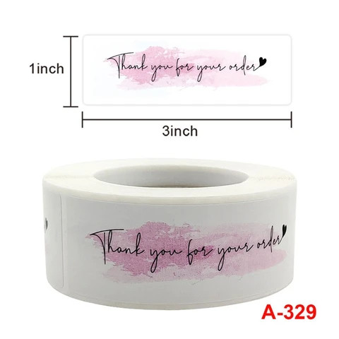 Buy New Design Thank You Paper Sticker Sealing Labels Custom Thank You ...