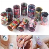 New Fashion Art Decorations butterfly color star paper nail sticker decal