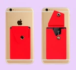 New mobile phone accessories button card holder stock gift gift silicone mobile phone card holder lazy bracket