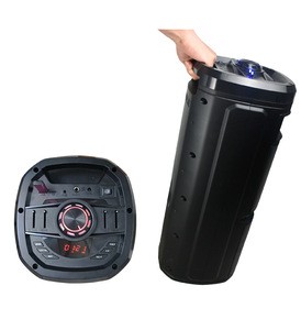 New Model Cylinder Speaker Subwoofer Karaoke with Microphone Bluetooth Speaker Wireless Audio for Outdoor Party Player
