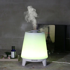 New Model Wooden Essential Oil Humidifier Aroma Diffuser Humidifier Part with Sleep Mode Colorful Changing Light