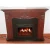 Import New product custom design wood mantel+ electric fireplace with different size from China