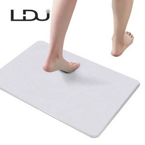 New Product Eco-friendly Absorbent Anti Slip Diatomite Fast Drying Foot Bath Mat