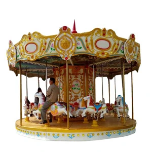 new product electric carousel rides park equipment