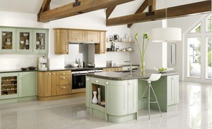 New Professional Designs Custom Modern Kitchen Cabinets solid wood kitchen cabinet doors Manufacturer direct sale