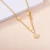 Import New Style Gold Plating Stainless Steel Shell Pendant Necklace Women Fashion Layered Butterfly Choker Jewelry Necklace from China
