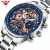Import NIBOSI New Hollow Fashion Large Dial Mens Watch Multifunction Calendar Sports Watch Waterproof Quartz Watch from China