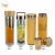 Import No MOQ Double Wall Borosilicate Glass Bamboo Detox Infuser Water Bottle with Strainer and Rose Gold Lid from China