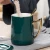 Import Nordic ceramic coffee mug gold handle ceramic cup custom logo from China