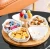 Import Nut classification fruit plate Japanese living room table snacks tray compartment snack plate ceramic food storage fruit plate from China