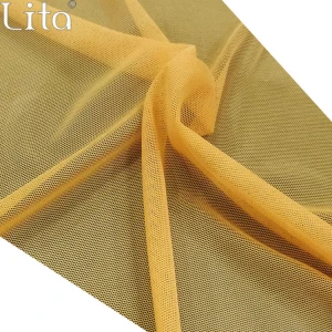 Lita J080420# Nylon&Spandex  mesh fabric elastic tulle good quality net fabric for swimwear underwear