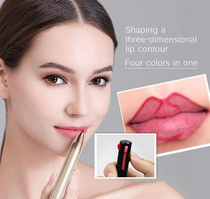 OEM 2019 New Makeup 4 in 1 Waterproof Lip Liner Private Label Pencil