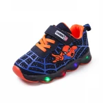 OEM&ODM Bright Sneakers boys and girls Casual LED Sport Shoes Night Glow Knitted Shoes