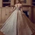Import off shoulder bride gown dress crystal weddingdresses beading V-neck plus size wedding dresses for fat women from China