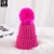 Import Om-184 Cheap Factory Childrens Warm Knit Hats faux fur pom poms baby winter crochet knitted hats cap from China