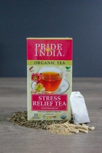 Organic Stress Relief Relaxing Tea (Decaf) 1-Pack (25 Tea Bags)