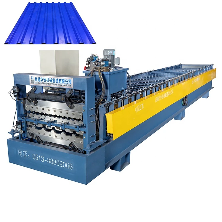 Other Construction Material embossing steel ribbed tile cutting deck floor Tile Making Machinery roll forming machine