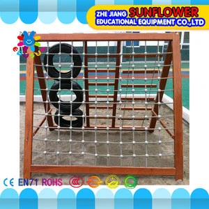 Outdoor climbing series for children Outdoor solitary equipment Crawl Wood tire climbing frame Children toys(XYH7219)