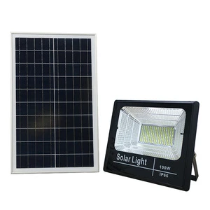 Outdoor garden solar panel floodlight with switch with remote control led searchlight