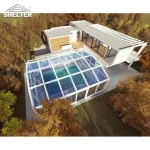 Outdoor Resort Electric Swimming Pool Covers Prices, Aluminum Pool Enclosures