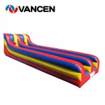 Outdoor winter inflatable interactive games 2 lanes inflatable bungee run for kids and adult