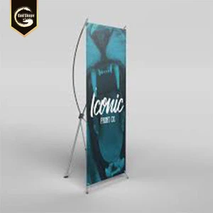 Outdoor X Banner stand for Shop Promotion/ roll up horizontal banner stand
