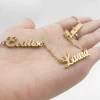 Personalized Necklace with Name,Gold Plated.Gift for Women.