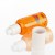 Import Pet Empty Plastic Amber Bottle with White Pump Tops Round Shape Liquid Lotion Bottle Packaging Dispenser from China