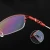 Import PG0168 Semi Rimless Memory Metal Optical Frame Women Red Eyeglasses Frames from China