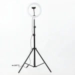photography led selfie ring light 26cm dimmable camera phone ring lamp 10inch with table tripods for makeup video live studio