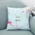 Import pink watercolor flamingo gold foil custom design cotton linen pillow cases home sofa decoration cushion cover from China