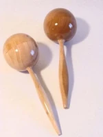 plain wood maraca musical instrument | scottish wooden musical instruments