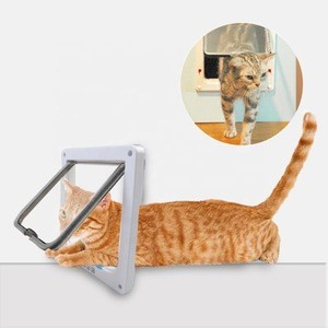 Plastic acrylic adjustable smart control flap interior pet cat and dog door