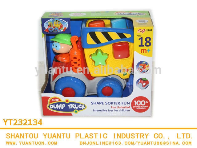 Plastic funny battery operated toys B/O toys Electronic kartoon block cars for kid!