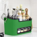 plastic mult-function kitchen tableware tool storage rack