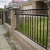 Import Plastic spraying zinc steel fence double beam type privacy and security Wrought iron fence from China