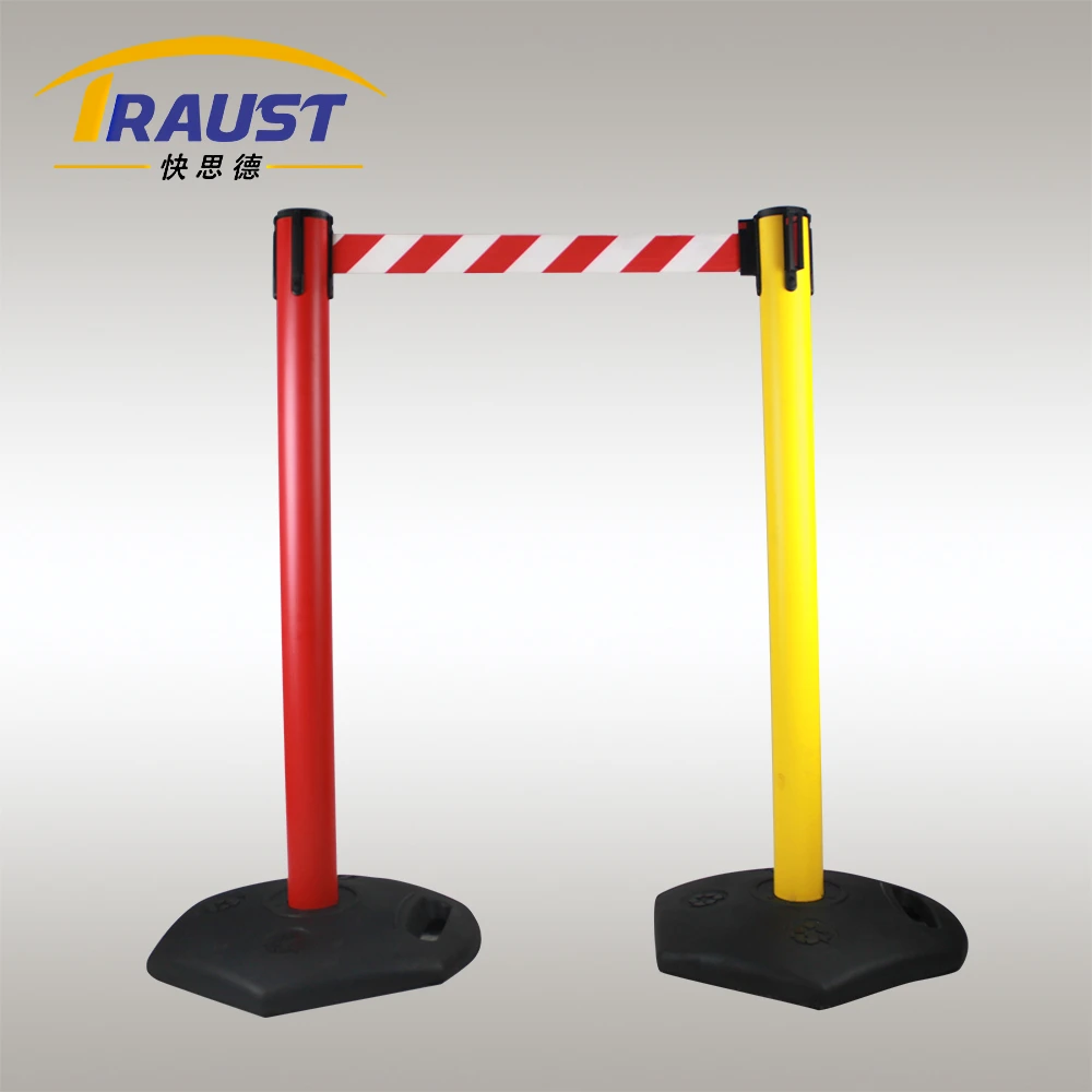 Plastic traffic barrier/queue pole/barrier post