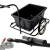 Plastic Tray Bicycle Cargo Transport Bike trailer Trolley with Handle and Coupling