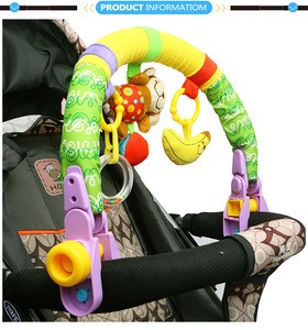 Plush stroller rattle toy baby hanging mobile
