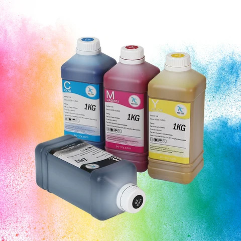 PO-TRY High Quality 1L I3200 4720 Printhead Leather Printer Ink Anti-uv Waterproof 4 Colors Leather Ink