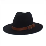 Polyester Cotton Vegan Material Two Tone Colour Fedorahat Fedora Hat for Women Men Party Show Music Festival Fashion Dress