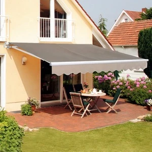 Polyester Fabric Aluminum Retractable Manual Awning