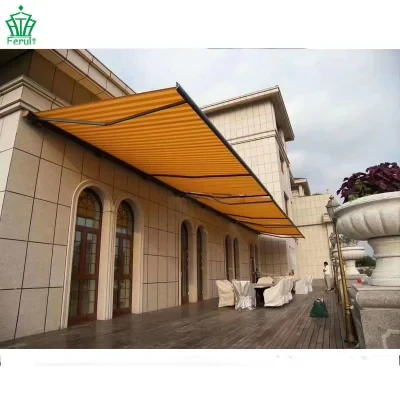 Polyester Fabric Remote Control Cassette Alloy Automatic Retractable Awning