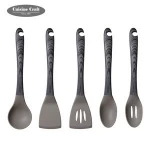 popular  kitchen gadgets silicone utensil set with ABS soft handle