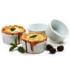 porcelain ramekins - 5 Ounce bakeware for Souffle Creme Brulee and Dipping Sauces Baking Dishes ceramic