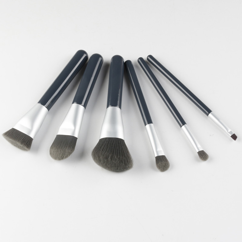 Portable 6pcs/Set Large/Mini Foundation Powder Eyeshadow Eyebrow Face brushes/Professional Make up Brushes set