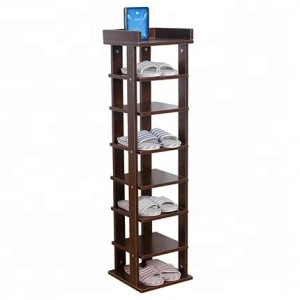 Portable and cheap wooden shoe rack storage space saving furniture cabinet