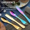 Practical Butter Knife Cheese Spreader Knife Cheese Cutter Stainless Steel Spoon and Fork