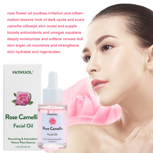 Private Label Skin Moisturizer Anti-Aging Rose Camellia Face Oil